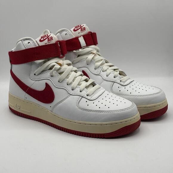 Nike Air Force 1 High NAI-KE White Univ Red 2015 Size 9 - Picture 6 of 16